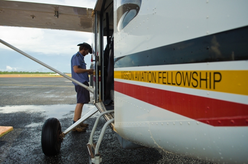 MAF pilot Ian Purdey flies to Elcho Island in Arnhem Land. The island has a population of about 2,300 and is made up of about 17 different clans.