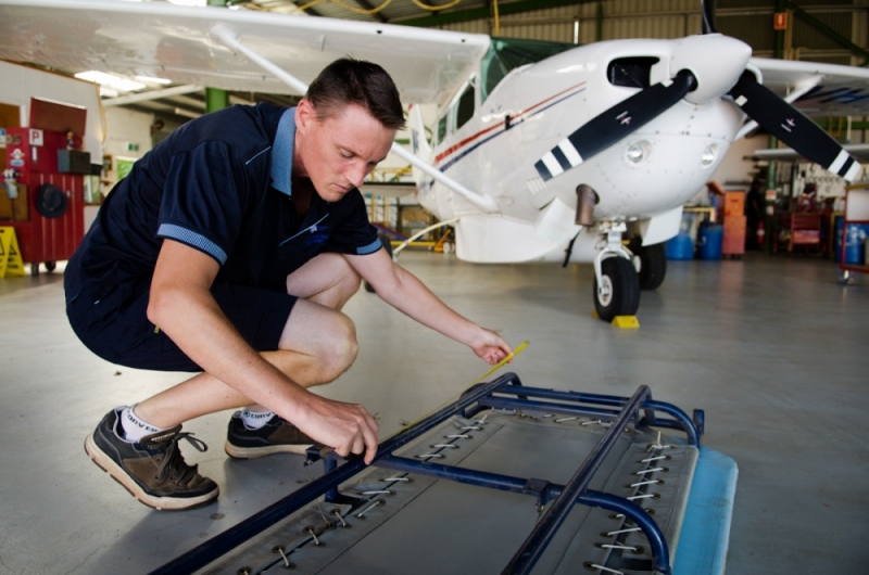Phil Andrews designed a stretcher to fit inside the plane used in Timor-Leste.      MAF's aircraft overhaul and heavy maintenance base is at Mareeba, a small town and airfield 60 kilometres inland from Cairns in Far North Queensland.