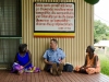 MAF Pilot David Pett visits with the women who work at Bible Translation for CSIS on Elcho Island in Arnhem Land.