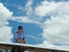 Eric Koch fuels up a plane before parking it at the Gove airport in Arnhem Land.